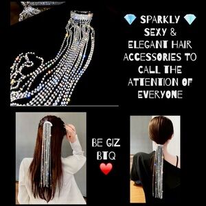 Super Elegant Rhinestone Hairpin to Enhance your Casual or Night Our Hair look